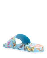 Sea-Print Pool Slide Sandals